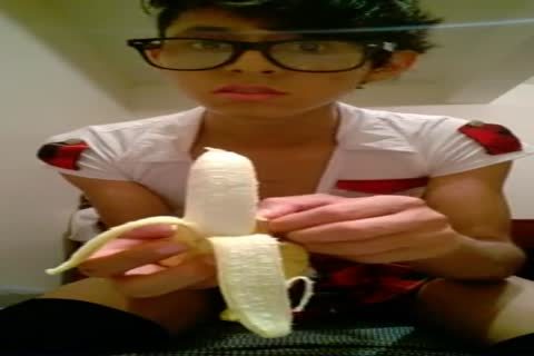 filthy teen Eat A Banana