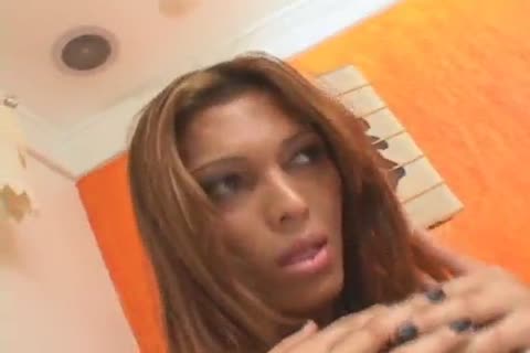 latin chick ladyboy With A large dick receives A Facial After Taking dick
