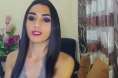nice-looking sheboy Plays Her gigantic shlong