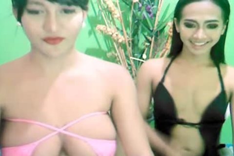 Two slutty asian ladyman likes To nail Each Other