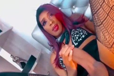 black Redhead sheboy Jerks Monsterdick