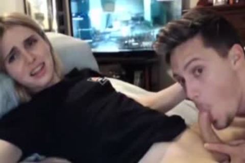 blond sheboy acquires Sucked By Her Boyfriend