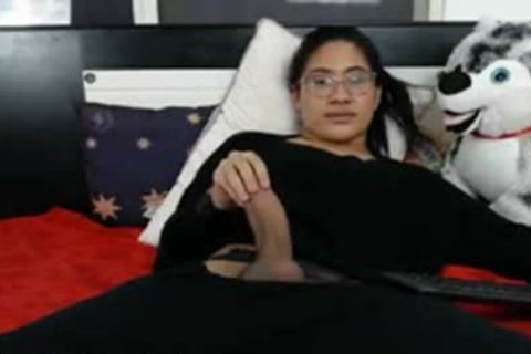large jock Jacking Off Her biggest dick