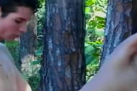 large Load acquires Blown On brunette sheboy Penelope Jolie's cock After Boyfriend pounds Her wazoo In Woods