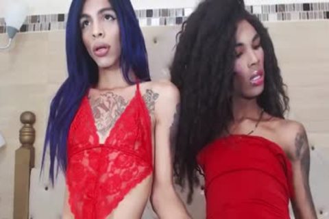 dark ladyboy Monstercock acquires Sucked