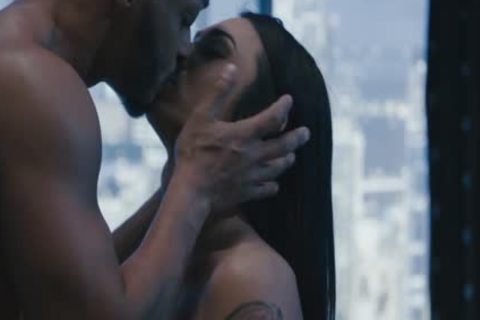 Petite nice-looking Ts Khloe Kay unfathomable Interracial ass Penetration