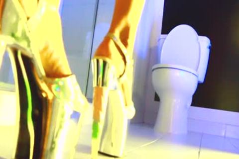 TS Gloryhole dream - Sasha De Sade Sissy Bimbo hooker sucking & Gagging BBC