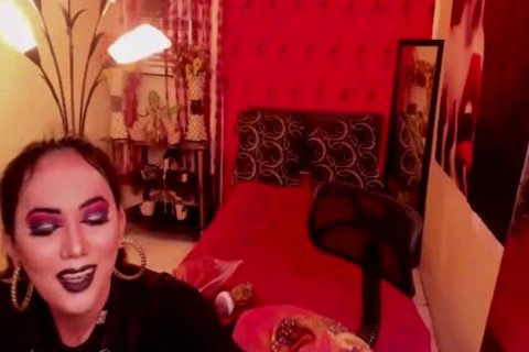 Magnificent lady-man Masturbating Wildly