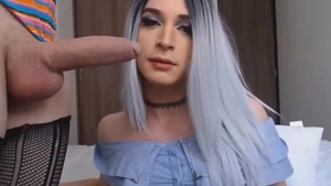 breasty Trans Sucked humongous Hard penis
