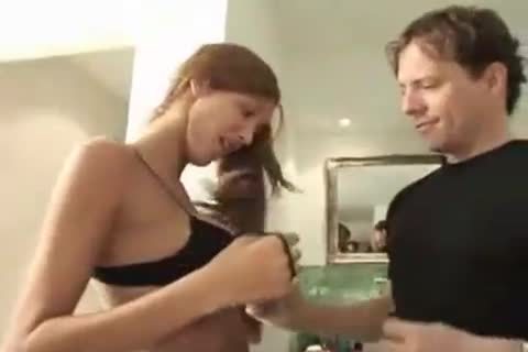 slim tranny In mad trio