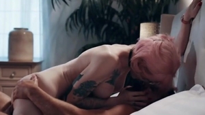 Pink Haired lady-man Lets Sad Stepbro raw Her moist butthole