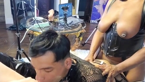 gorgeous Sissy three-some