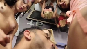 Six lady-mans sperm Blast One chap