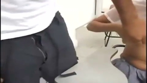 TS fellowent pleasuring 2 cocks