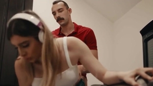 busty Trans Maid acquires Her a-hole Rammed By Her lustful Boss