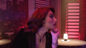 Trans Fixed - Glamour star tongue kissing in the club