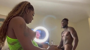 dirty black Trans Fuckin And Suckin