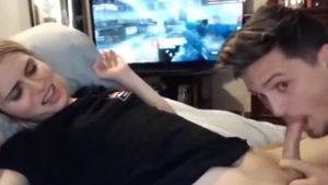 wild blonde lady-man gets suck job-service On Tgirlcamz Com