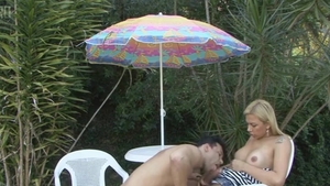 girl Star nails Her Boyfriend Outdoor