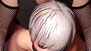 3D Femboy trained By Futanari large weenie