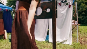 Trans Angels: Medieval Thirst Quenched by Sneaky Blowjob