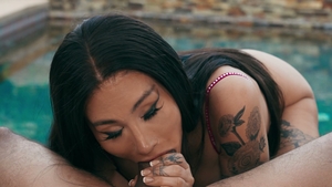 TransAngels: Bouncing Her Nice Ass on King's Lap with Joy