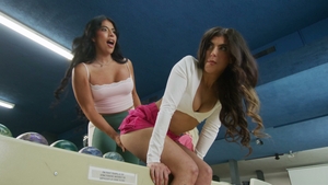 Trans women pound her in doggy style fun