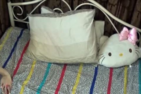 Filipina Masturbates In Her sofa Alone